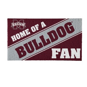 Evergreen Home of a Fan Mississippi State University 28" x 16" Woven PVC Indoor Outdoor Doormat - 1 of 4