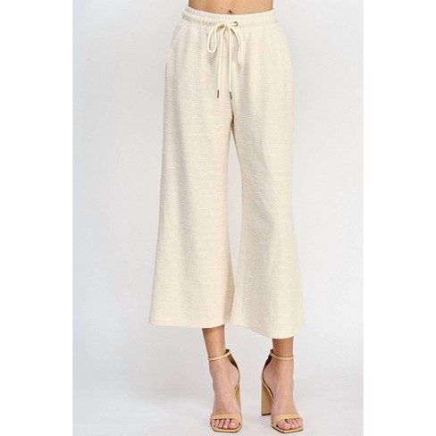 Teegan Textured SS & Cropped Pant Set