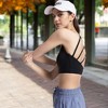Anna-Kaci Active Women's High Neck Sports Bra with Strappy Open Back and Supportive Fit - 3 of 4