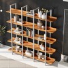 5 Tier Bookshelf Retro Industrial Style Open Storage Display Rack - ModernLuxe - 2 of 4