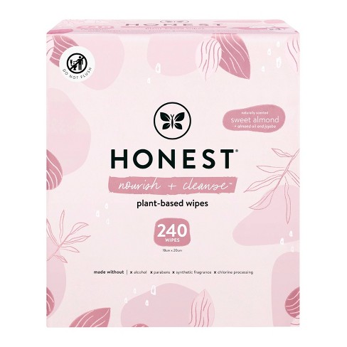 The Honest Company Nourish + Cleanse Plant-based Baby Wipes - Sweet Almond  - 240ct : Target