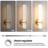 KAISITE Modern LED Wall Sconces, Set of 2 with Frosted Acrylic Shades, 18W - 4 of 4