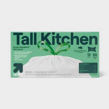 UltraStretch Tall Kitchen Drawstring Trash Bags - Mint Scent - 13 Gallon - up & up™