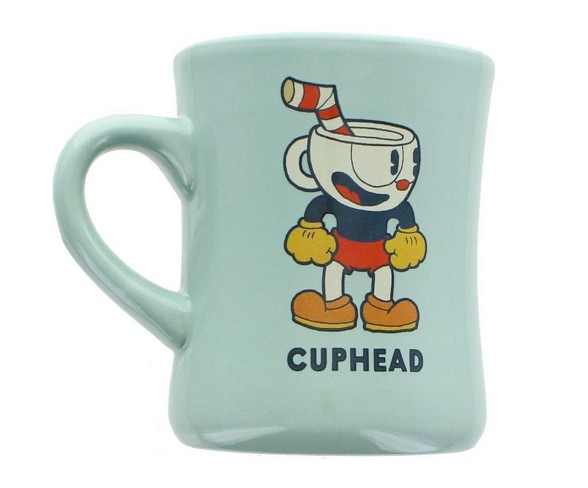 Just Funky Cuphead and Mugman 16oz Ceramic Diner Mug
