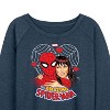 Women's - Marvel - Spider-man Mary Jane Heart Lightweight French Terry Wide Neck Long Sleeve Shirt - 2 of 4