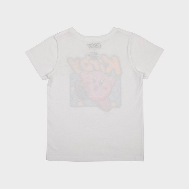 Girls&#39; Kirby Short Sleeve Graphic T-Shirt - White, 3 of 4