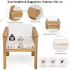 PAGED Outdoor Dining Set Fashionable Patio Dining Set with Armchairs for Terrace, Poolside, Backyard - 4 of 4