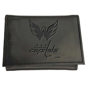 Evergreen NHL Washington Capitals Black Leather Trifold Wallet Officially Licensed with Gift Box - 1 of 1