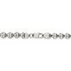 Black Bow Jewelry Men's 7.75mm, Sterling Silver, Hollow Rolo Chain Necklace - 4 of 4