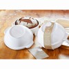 tagltd White Stoneware Bread Baker and Roaster Round with Handles Dishwasher Safe, 10.5"Lx9.00W"x6.25"H, 64 oz. - image 2 of 2