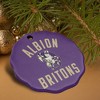 Albion College Britons Logo Porcelain Scalloped Holiday Christmas Tree Ornament - 4 of 4