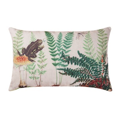 C&F Home 14" x 22" Fern & Frog Botanical Indoor/Outdoor Decorative Throw Pillow