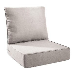 Gymojoy 24x24x6" Outdoor Cushion Patio Chair Furniture Cushion 28D High Density Sponge Cushion with Removable Cover Cushion Replacement - 1 of 4