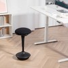 HOMCOM Backless Wobble Chair, Standing Desk Chair, Adjustable Active Ergonomic Stool Chair, with Rocking Motion, Padded - 3 of 4