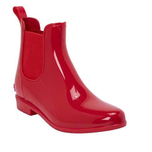 Comfortview Women's Wide Width The Uma Rain Boot, 10 W - Vivid Red : Target