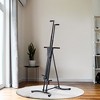 Whisen Adjustable Vertical Climber Cardio Machine with LCD Display, Foldable Steel Frame, Foam Grips, Anti-Slip Pedals - Black - 2 of 4
