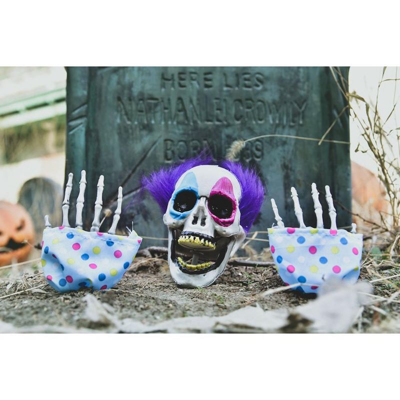 Nifti Nest Halloween Skeleton Clowns with Stakes, 6 pcs, 5 of 8