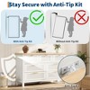 Dresser for Bedroom Rattan Chest of Dressers Tall Dresser for Closet with Drawers Boho Night Stand Large - 4 of 4