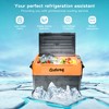 Costway 58 Quarts Car Refrigerator Portable RV Freezer Dual Zone w/ Wheel Orange\Black\Gray - 3 of 4