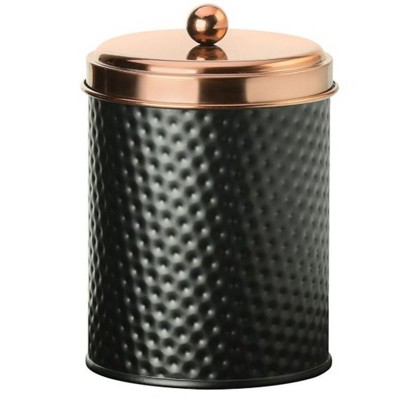Amici Home Ashby Metal Storage Canister, Food Storage Containers with Lids with Vintage Design, Black/Copper