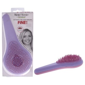 Michel Mercier Detangling Paddle Brush Fine Hair - Pink-Purple - 1 Pc Hair Brush - 1 of 4