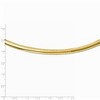 Black Bow Jewelry 6mm 14k Yellow Gold Domed Omega Chain Necklace - 2 of 4