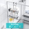 Aoibox Over the Door Shower Caddy Hanging: Rustproof Shower Organizer with No Drilling Bathroom Rack for Inside, Includes Soap Holders & Hooks - 4 of 4