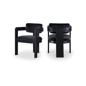 Meridian Furniture,Sacha Velvet Dining Chair, Set of 2 - 1 of 4