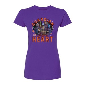 Women's - Marvel - Guardian Of Your Heart Valentine Fitted Graphic T-Shirt - 1 of 2