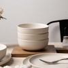 12-Piece Stoneware Dinner Plates Bowls Sets | Microwave & Dishwasher Safe | Non-Toxic| Stackable Matte Glaze Kitchenware for 4 - 4 of 4
