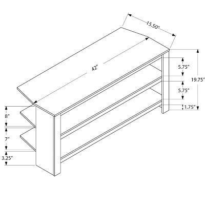 Gray Corner TV Stand with Open Shelves for 42" TVs