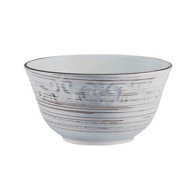 Pfaltzgraff Trellis White Ceramic 12-Piece Dinnerware Set