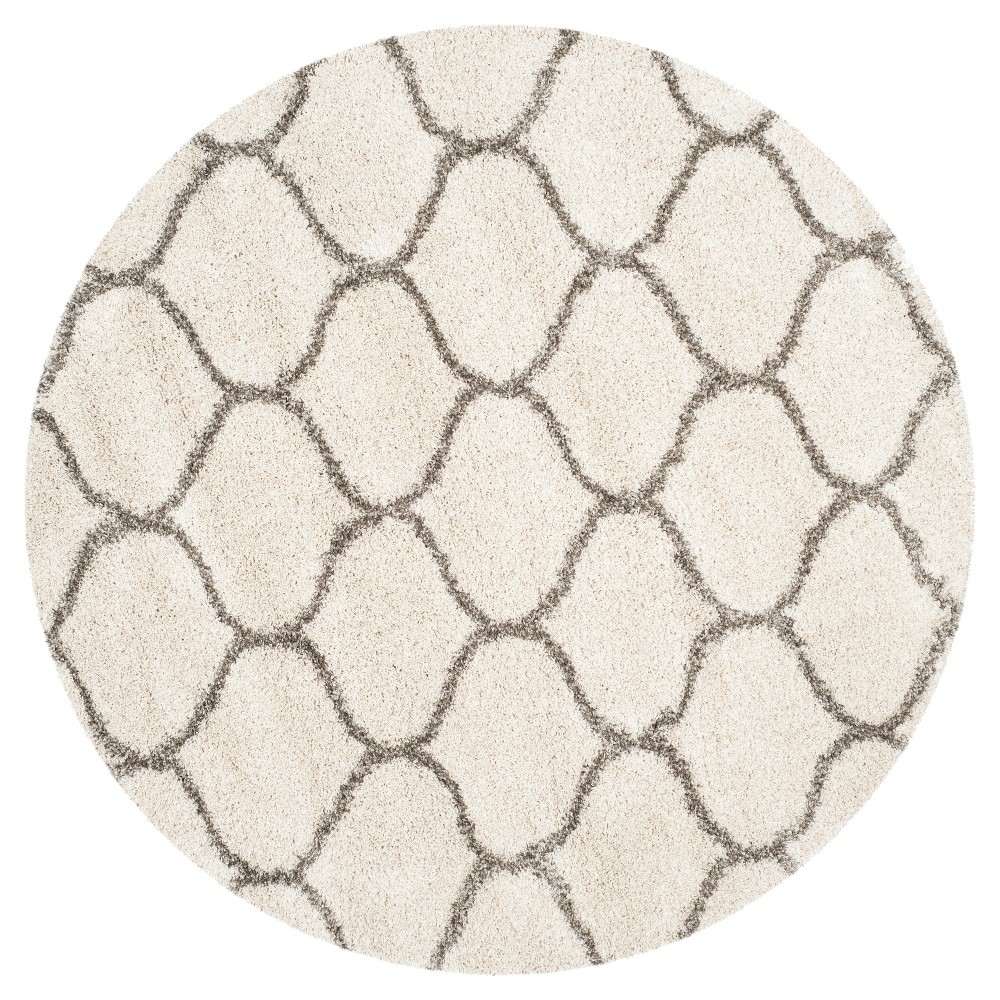 5' Round Kamila Rug Ivory/Gray - Safavieh