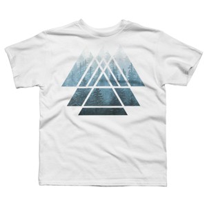 Boy's Design By Humans Misty Forest Sacred Geometry By Maryedenoa T-Shirt - 1 of 3