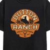Yellowstone Dutton Ranch Seal Adult Black Crew Neck Short Sleeve T-shirt - 2 of 3