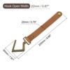 Unique Bargains PU Leather Home Camping Multipurpose S Hooks and Hangers 4 Pcs - 2 of 4