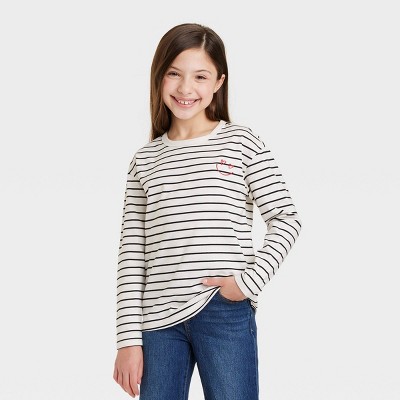 Kids' Long Sleeve Striped T-Shirt - Cat & Jack™