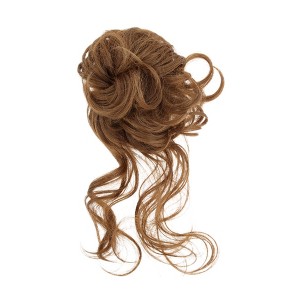 Unique Bargains Women's Nature Long Hair Wig Hair Clip 9.84inch Brown 1 Pc - 1 of 4