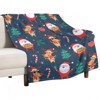 DSANE Jolly Christmas Christmas Throw Blanket Soft Fleece Christmas Blanket Cozy Flannel Throw for Couch Bed - 3 of 4