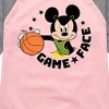 Girls' - Disney - Game Face Basketball Shirt Tail Raglan Graphic T-shirt - 2 of 3