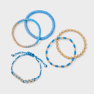 Game Day Bracelet Set 5pc - Wild Fable™ - 1 of 4