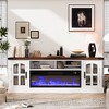 Buenhomino Fireplace TV Stand for TVs up to 80 inches, Entertainment Center TV Console with Fireplace and Storage for Living Room - 3 of 4