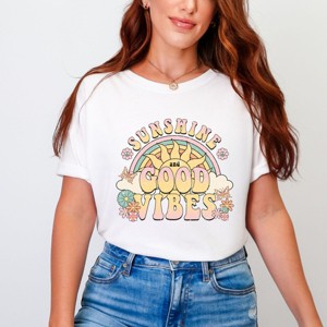 Simply Sage Market Good Vibes Summer Garment Dyed Tee - 1 of 4
