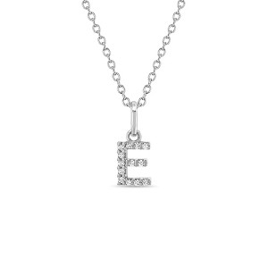 Girls' Cubic Zirconia Letter Sterling Silver Necklace - In Season Jewelry - 1 of 4