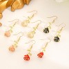 Gold-Tone Rose Earrings for Valentine's Day - 4 of 4