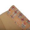 Unique Bargains Gift Wrap Paper Christmas Yellow Kraft 27.56"x19.69" 5 Pcs - 4 of 4