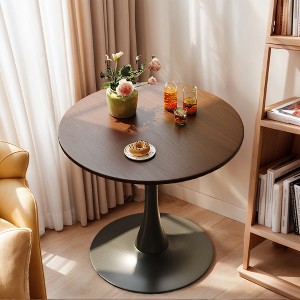 Oval Dining Table,Dining Table,MDF Top and Steel Base Tulip Round Kitchen Table,Kitchen Table, Mid Century Coffee Table for Living Room - 1 of 1