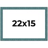 PosterPalooza | Simple Blue Picture Frame - UV Acrylic, Backing Board, Hanging Hardware Included - 2 of 4