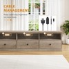Homhougo TV Stand for TVs up to 75" Grey - 4 of 4