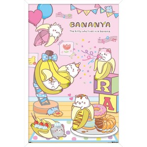 Trends International Bananya - Party Framed Wall Poster Prints - 1 of 4